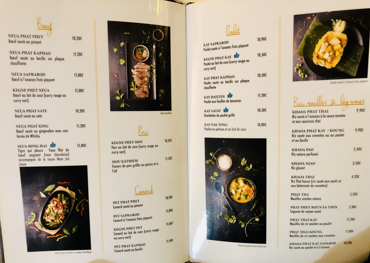 Thai House Restaurant menu 2