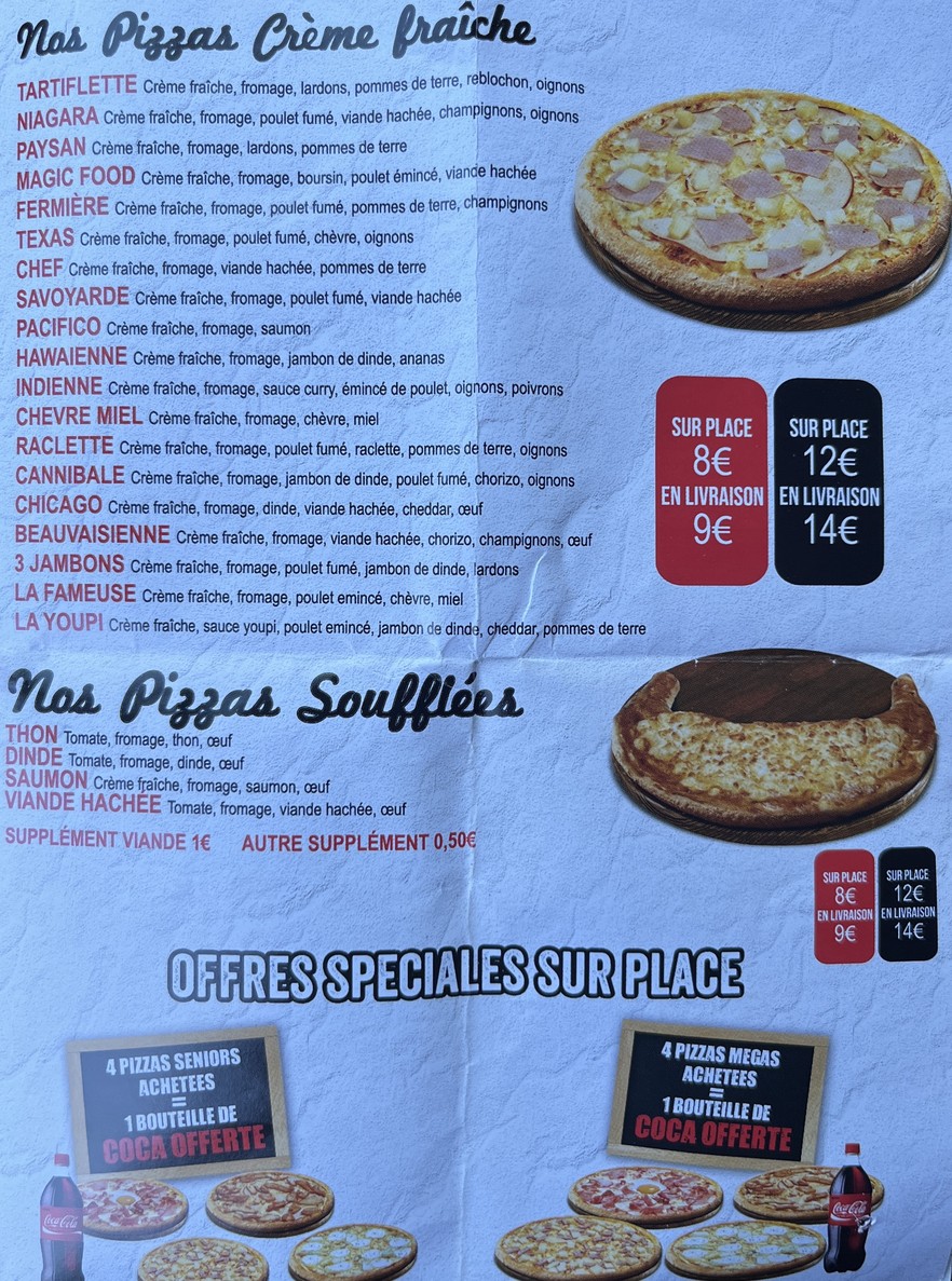 O'MAGIC le Blanc-Mesnil menu 4