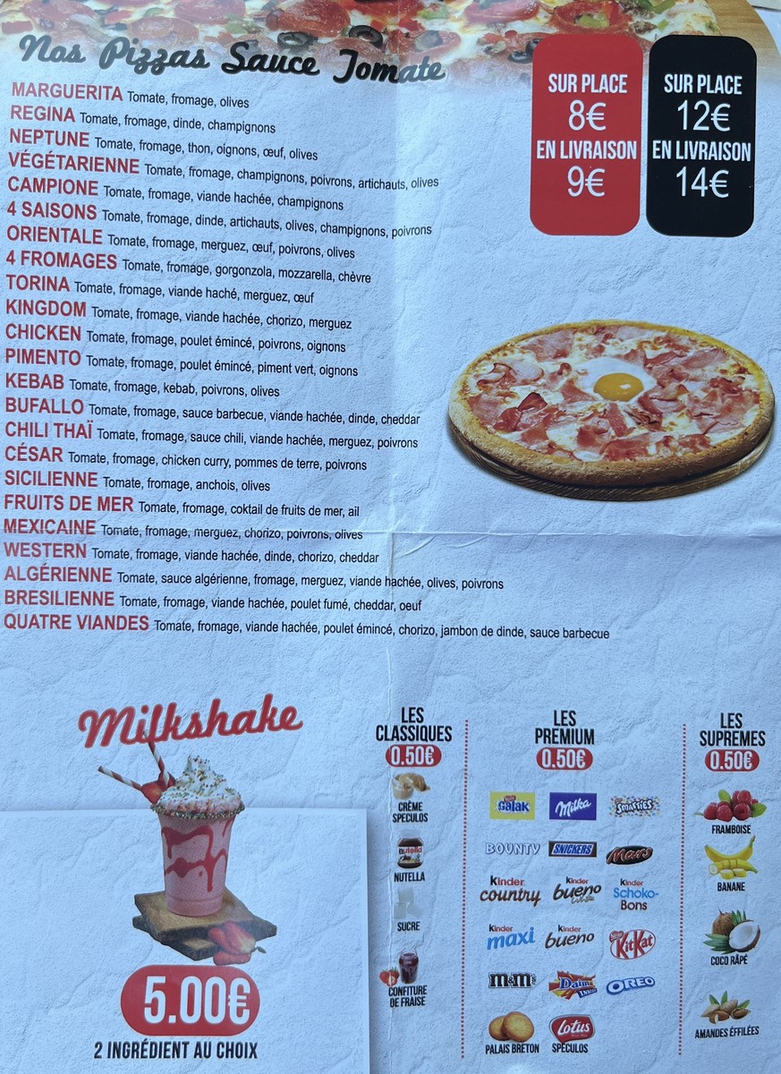 O'MAGIC le Blanc-Mesnil menu 5