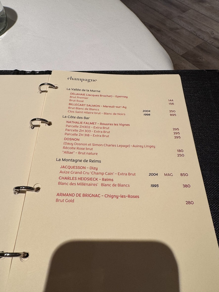 Jacques Faussat menu 4