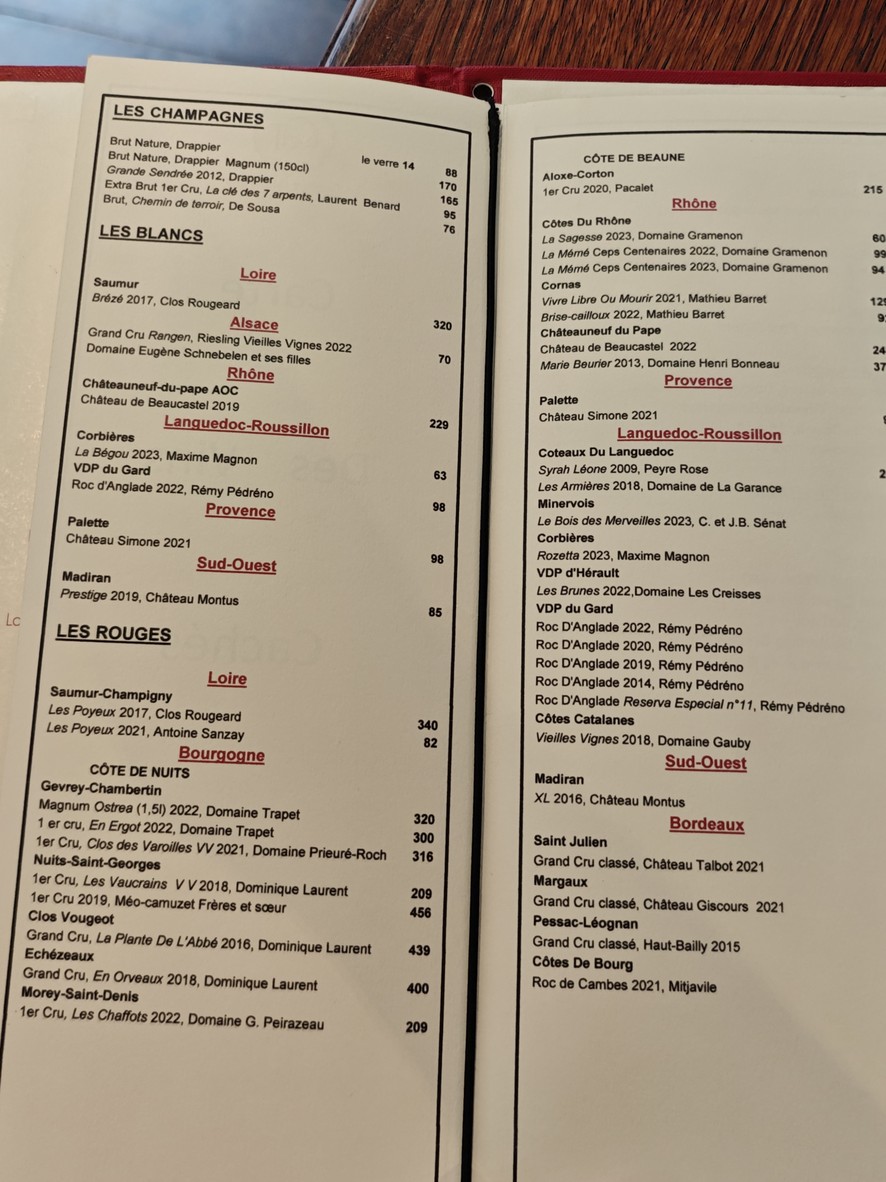 La Cantine Du Troquet Dupleix menu 3