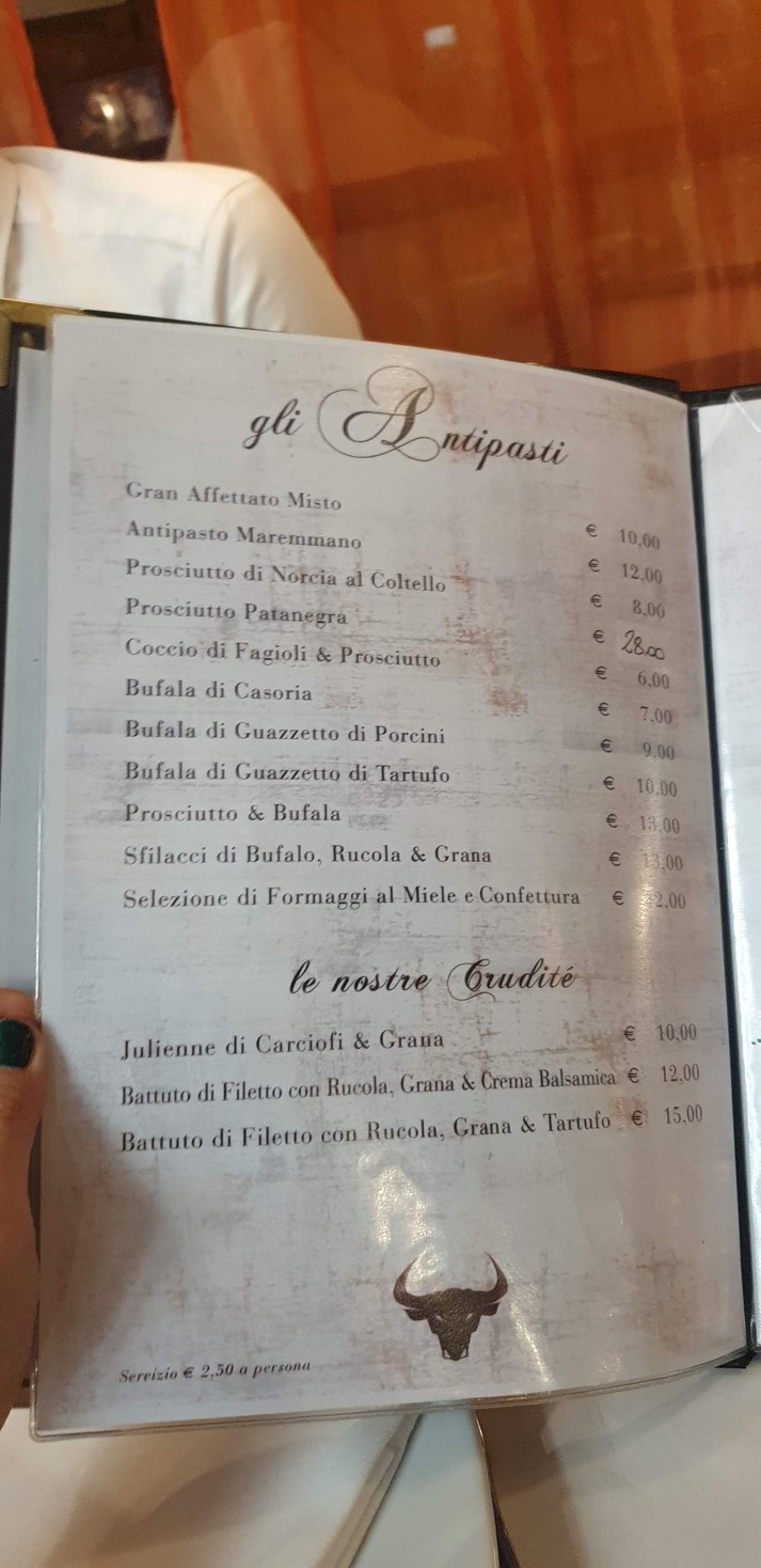 I Carnivori . menu 2