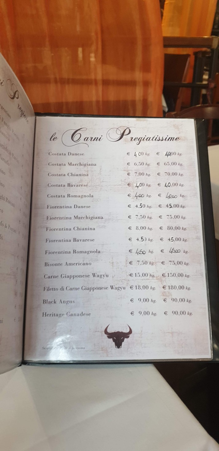 I Carnivori . menu 4