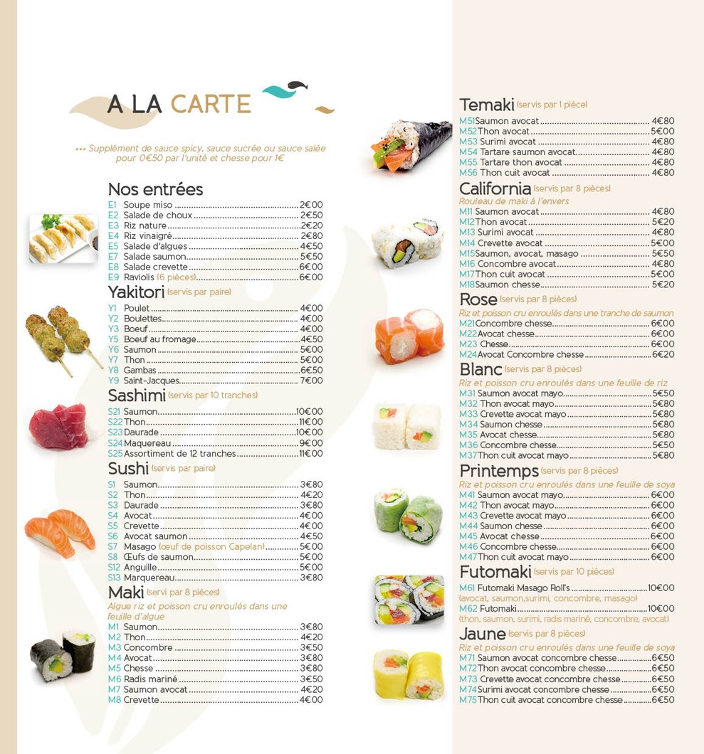 Bishoku menu 7