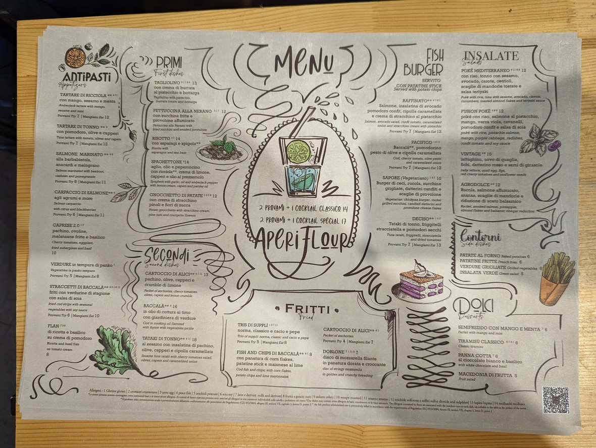 Flour Farina e Cucina menu 2