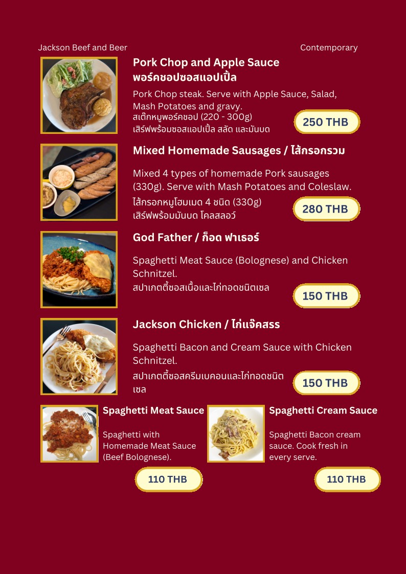 Jákson menu 4