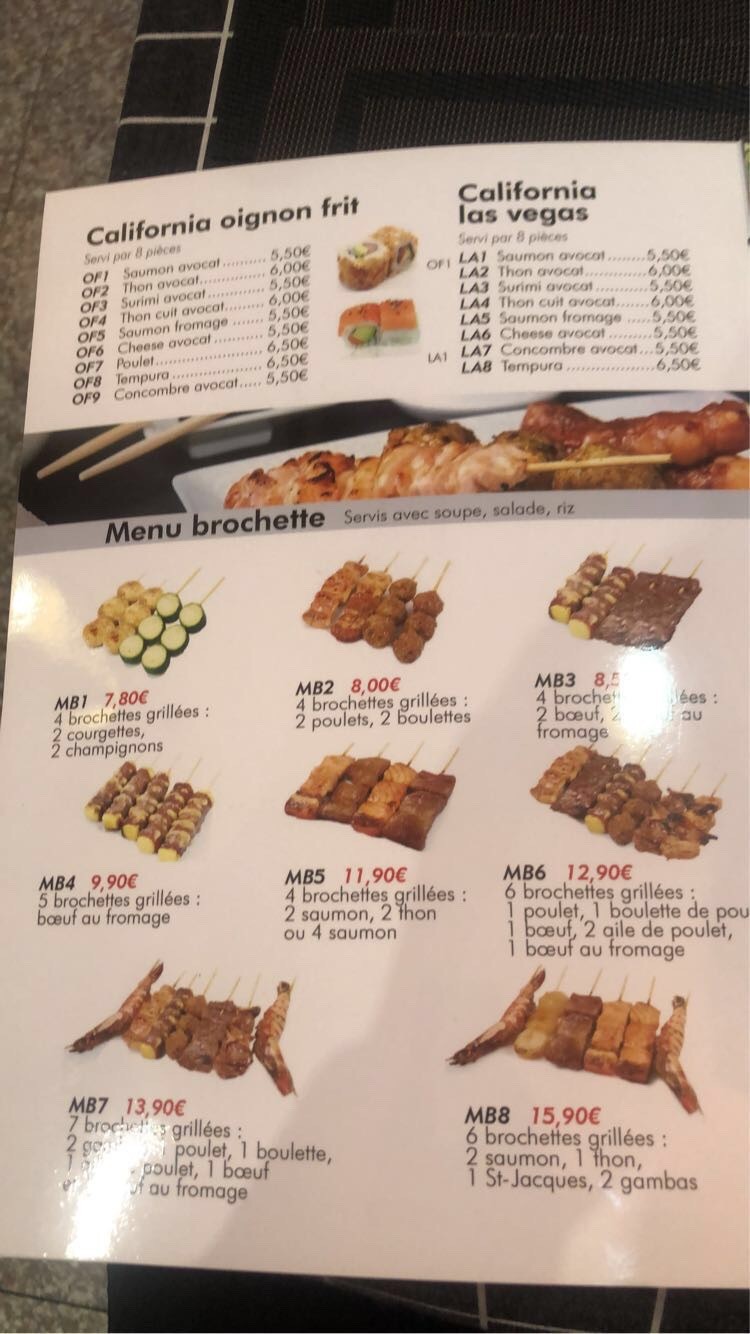 Ogaya Sushi menu 3