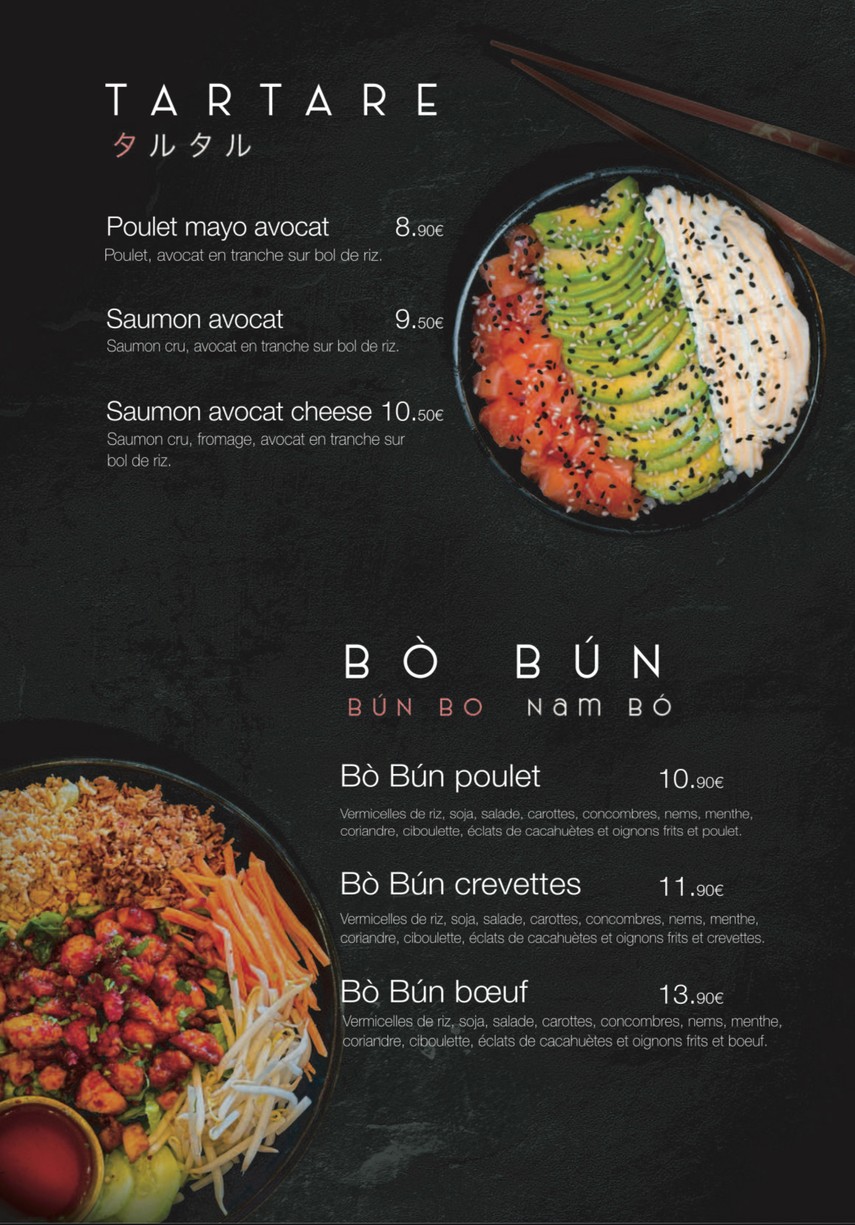 SUSHI WHITE - Nanterre menu 5