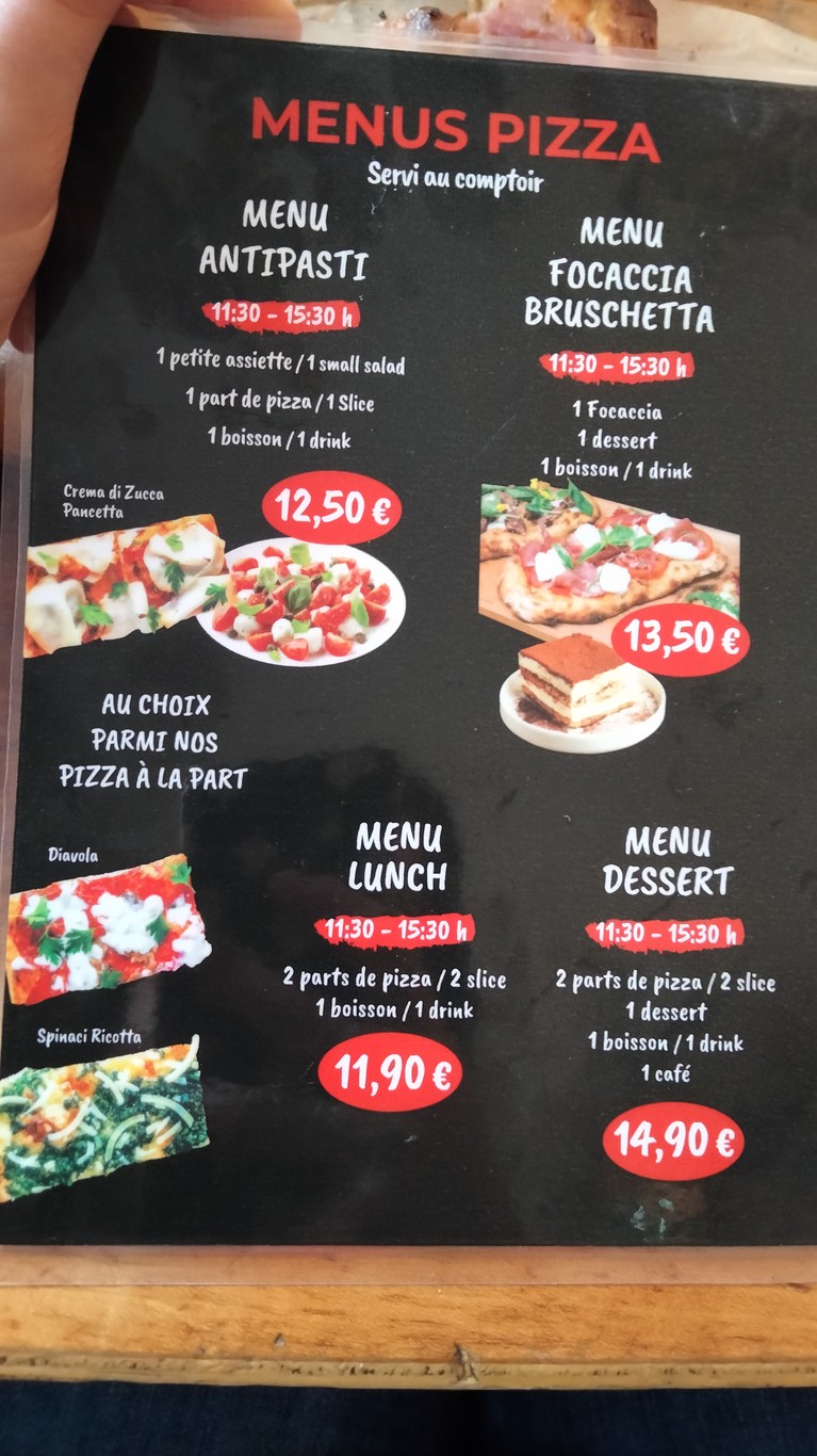 Mamma Roma menu 1