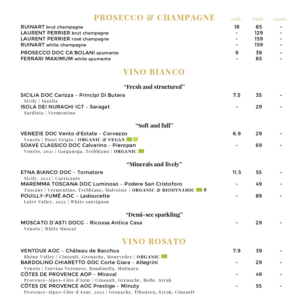 Le Monteverdi menu 4