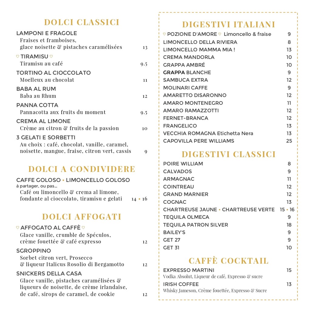 Le Monteverdi menu 6