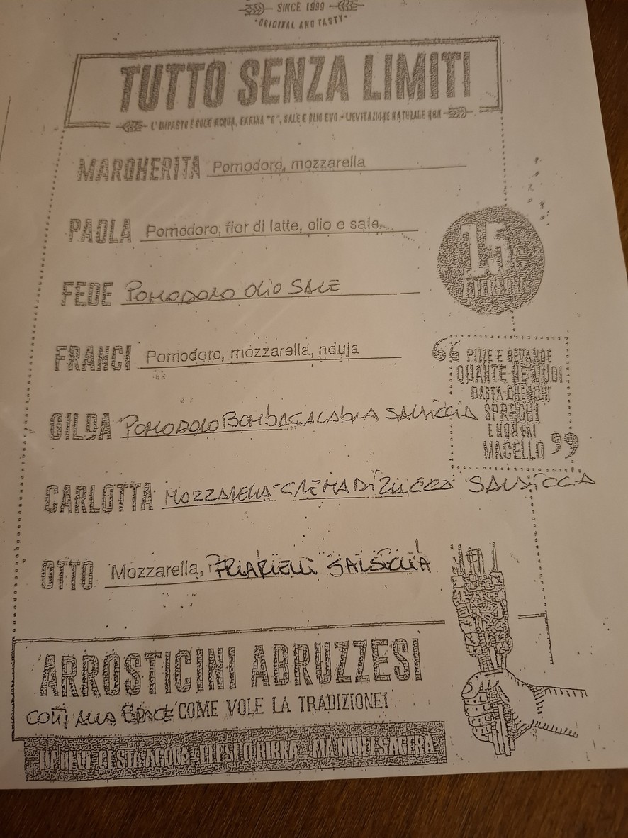 Mr. Pizzami menu 1