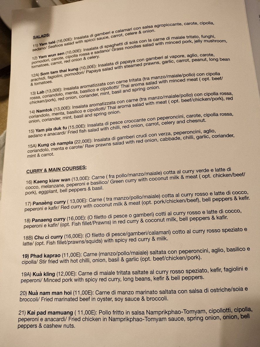 Sukhothai menu 2