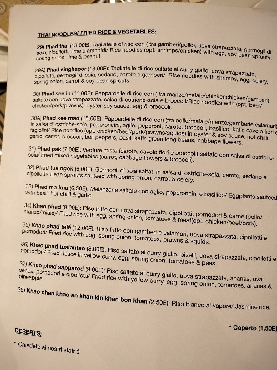 Sukhothai menu 4