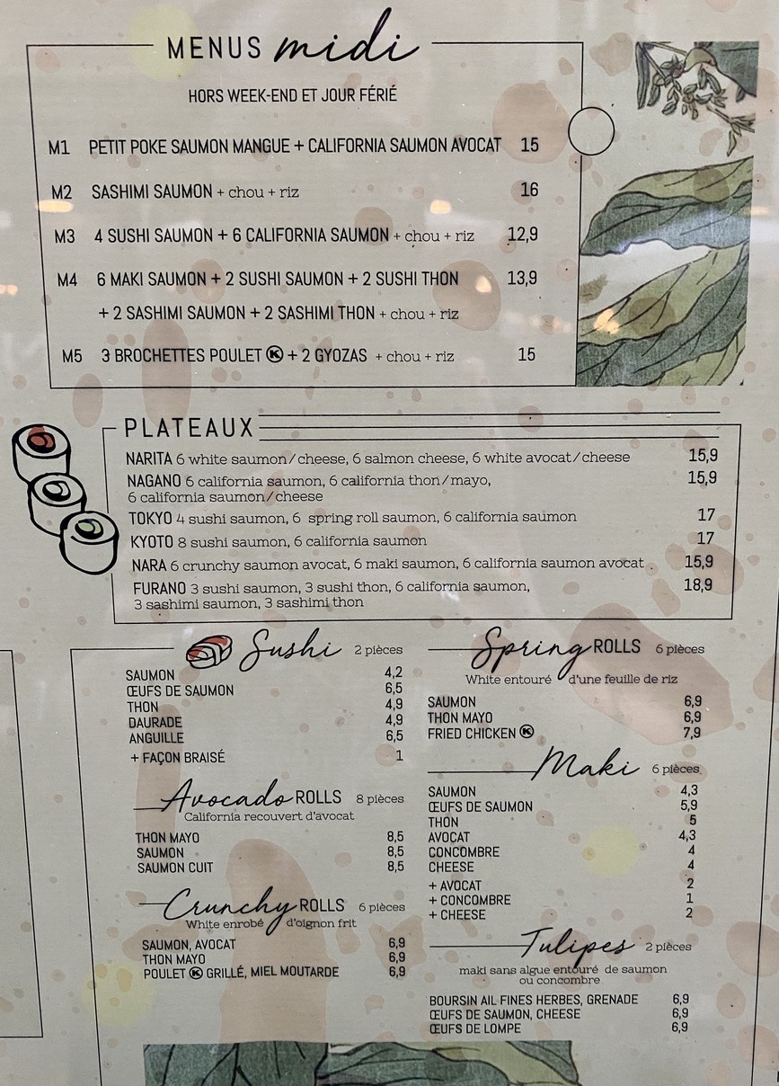 Ponzu Paris 16 menu 4