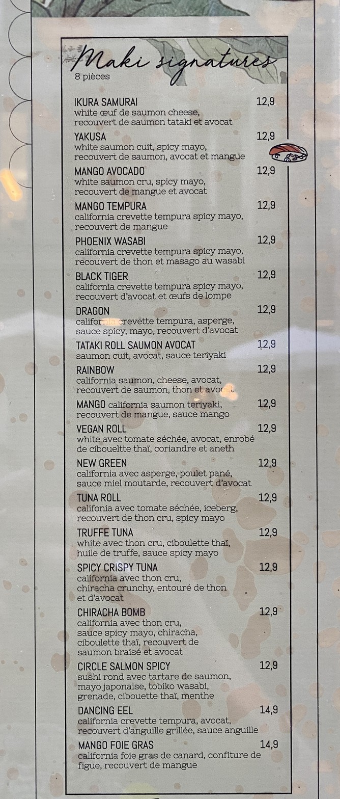 Ponzu Paris 16 menu 5