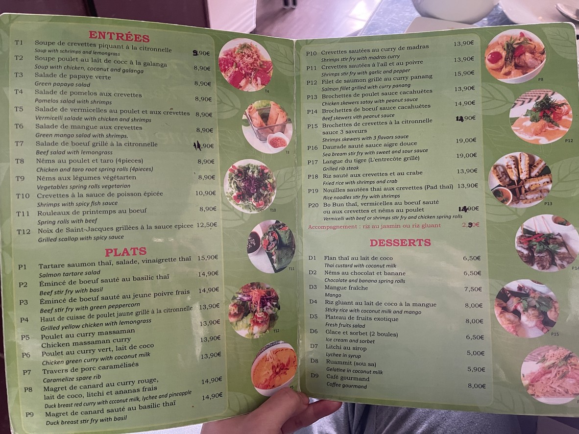 Khao Tip menu 1