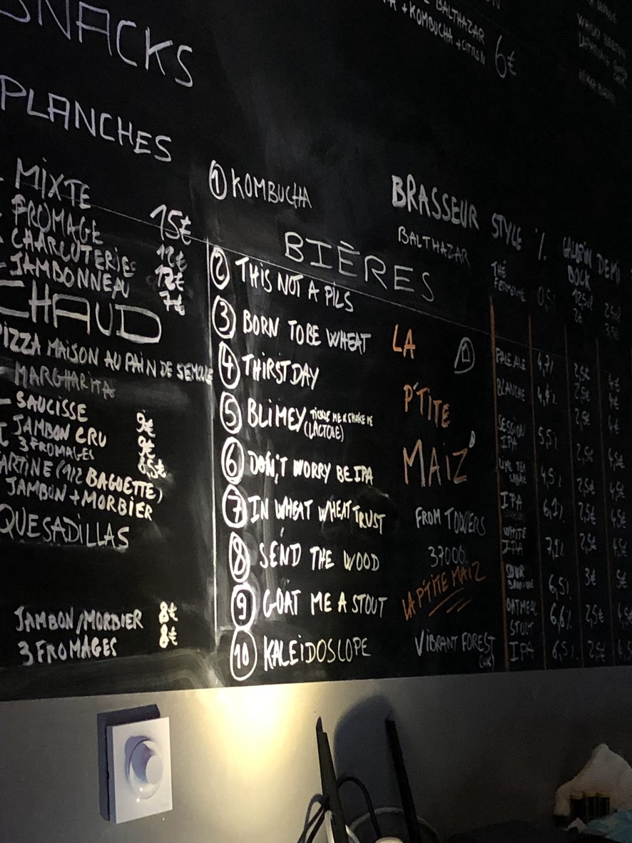 MICRO BRASSERIE BALTHAZAR menu 2