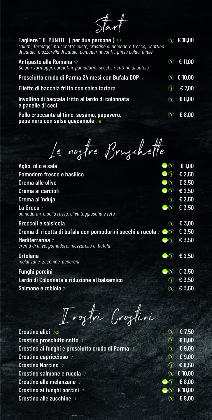 Gustoso Gluten Free Passion Roma menu 1