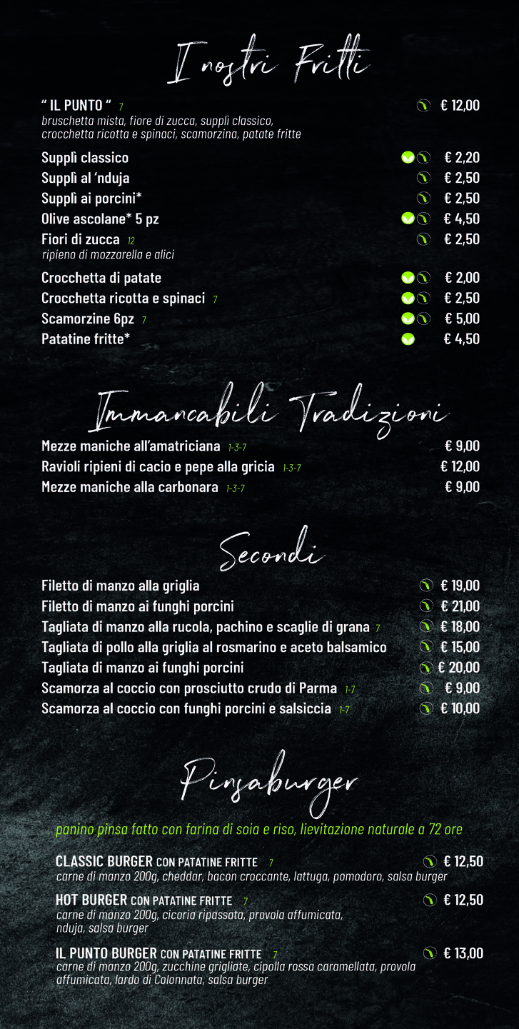Gustoso Gluten Free Passion Roma menu 2