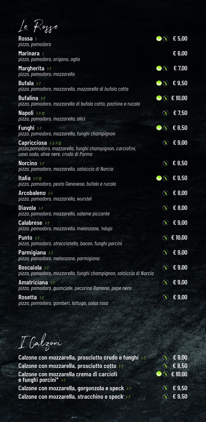 Gustoso Gluten Free Passion Roma menu 3