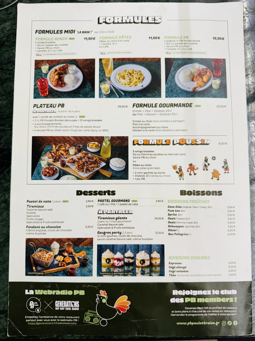 PB Pollo Braseado Ivry menu 4