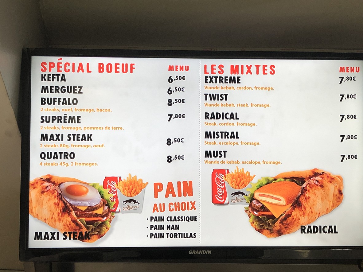 Le Jaguar menu 2