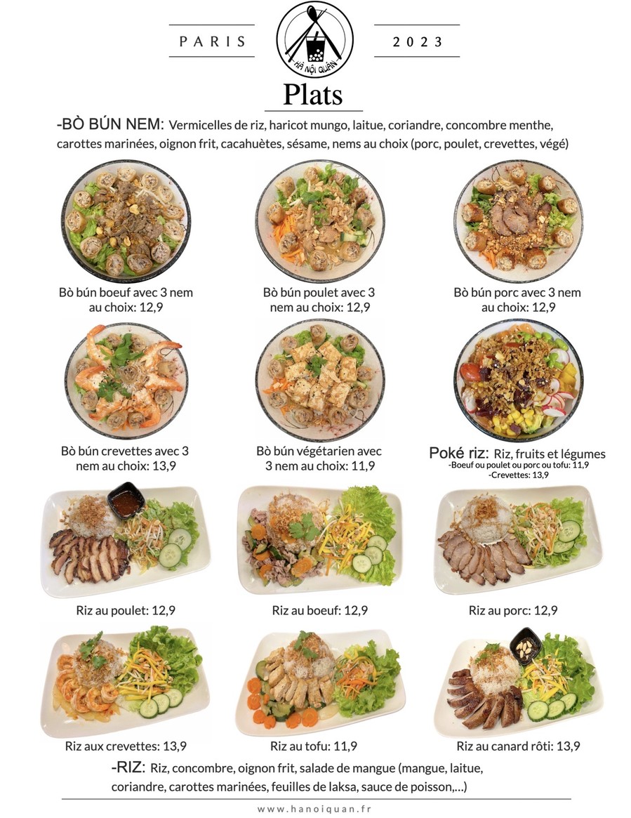 Hanoi Quan menu 2