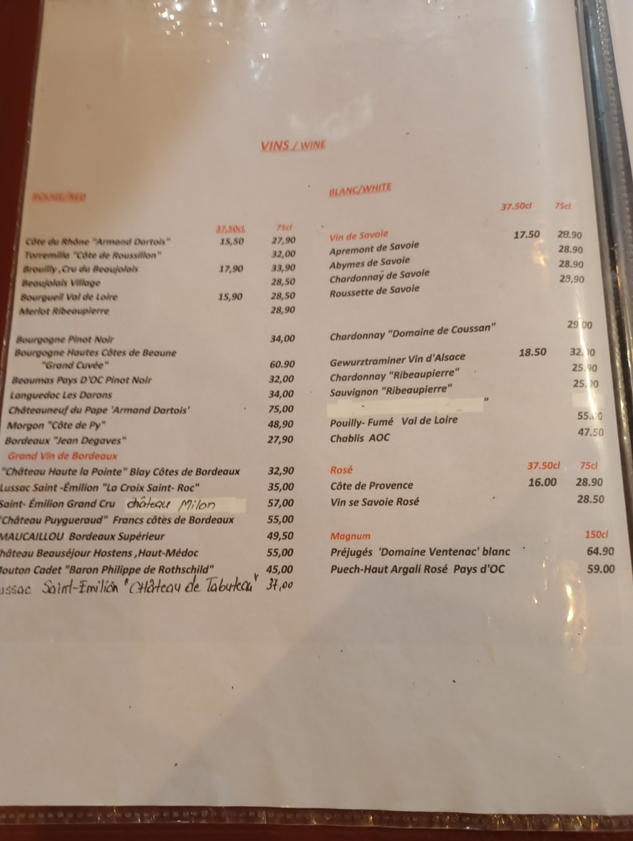Saveurs de Savoie menu 4