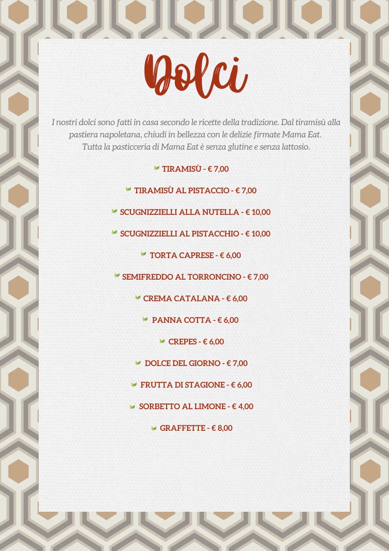 Mama Eat - Roma Ponte Milvio menu 9