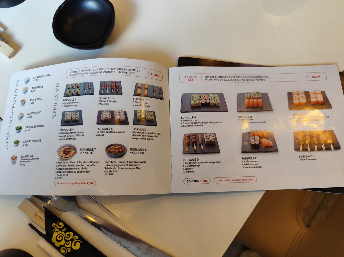 MEIN SUSHI menu 1