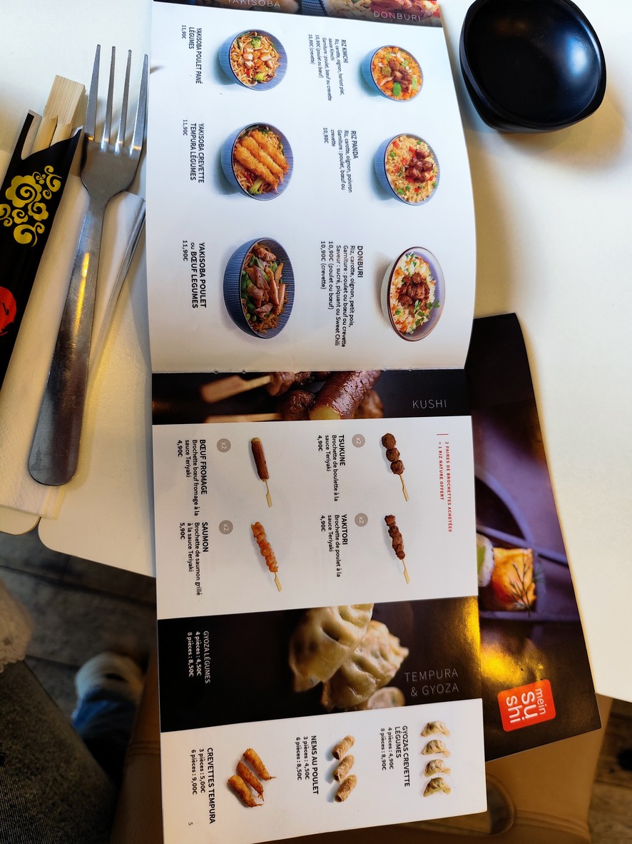 MEIN SUSHI menu 3