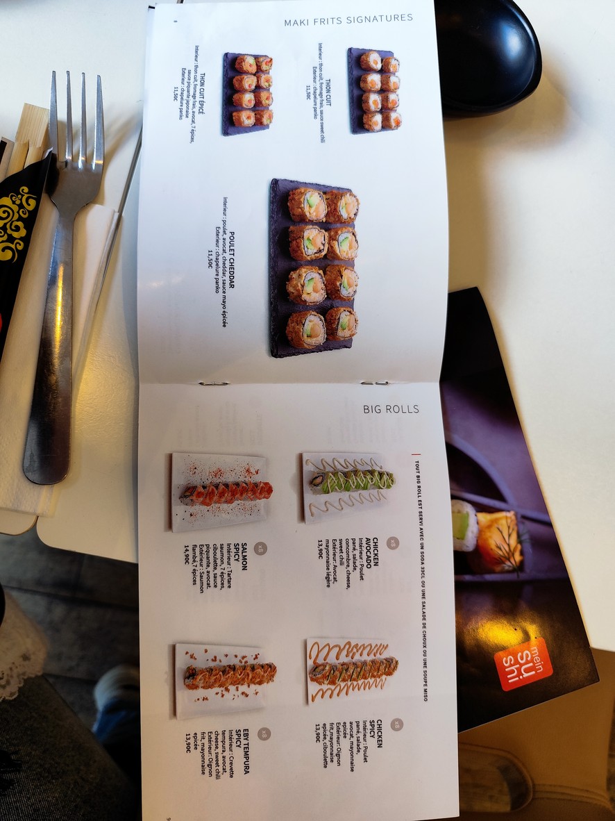MEIN SUSHI menu 4