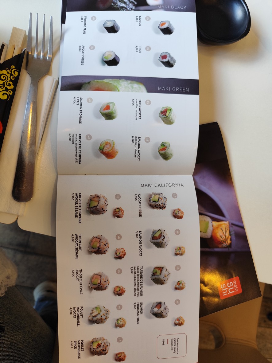 MEIN SUSHI menu 5