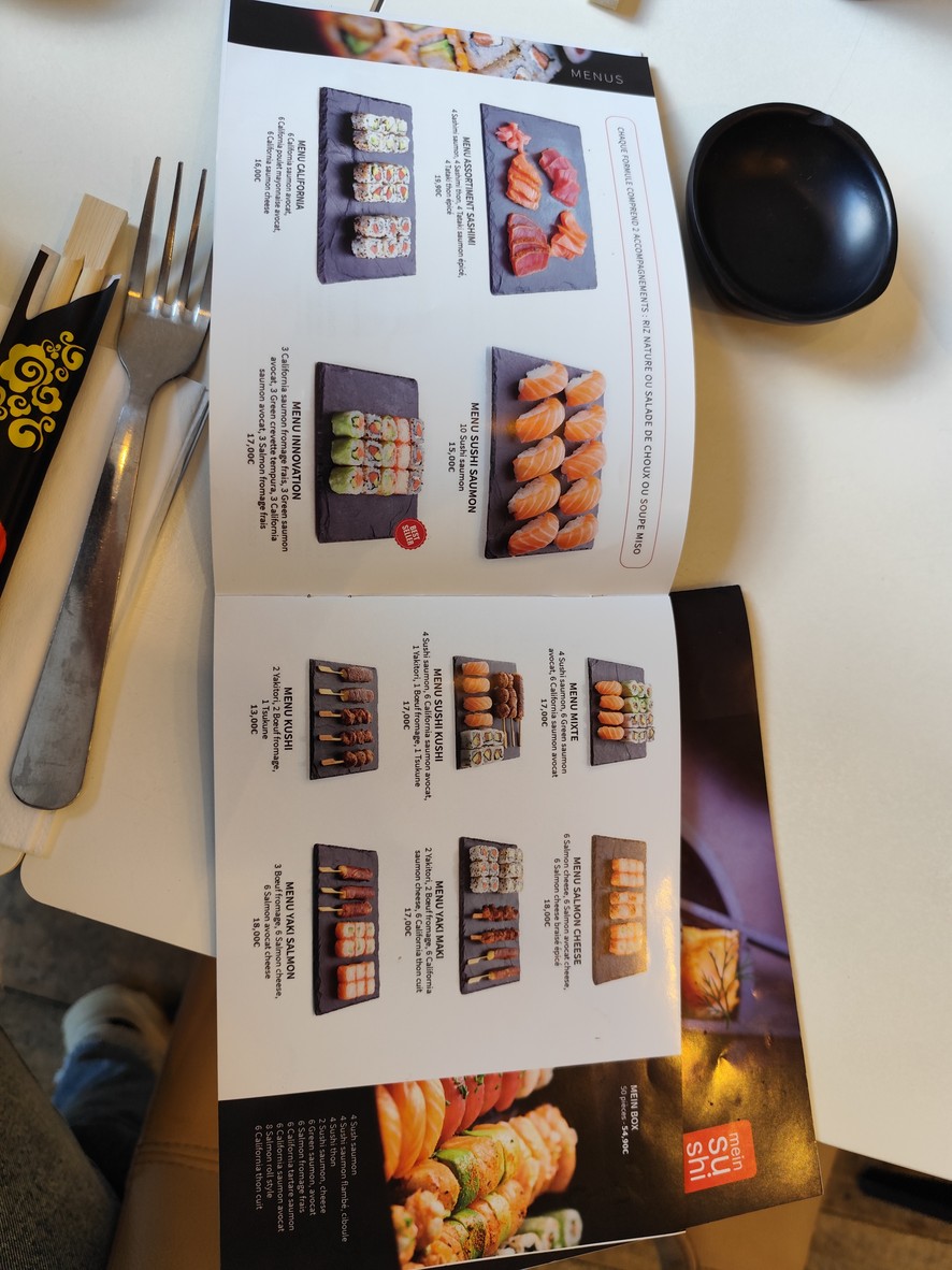 MEIN SUSHI menu 6