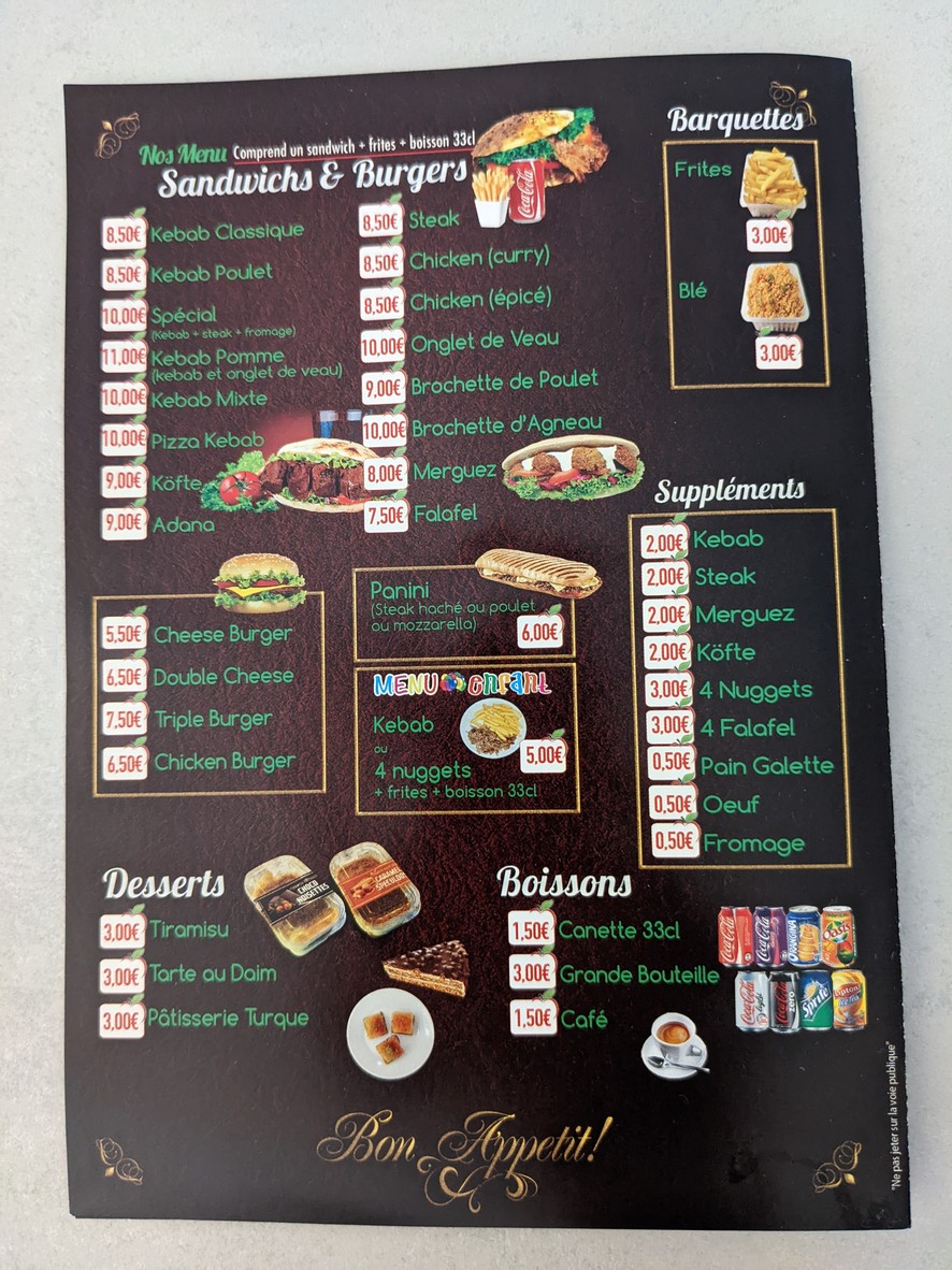 Apple Kebab menu 3