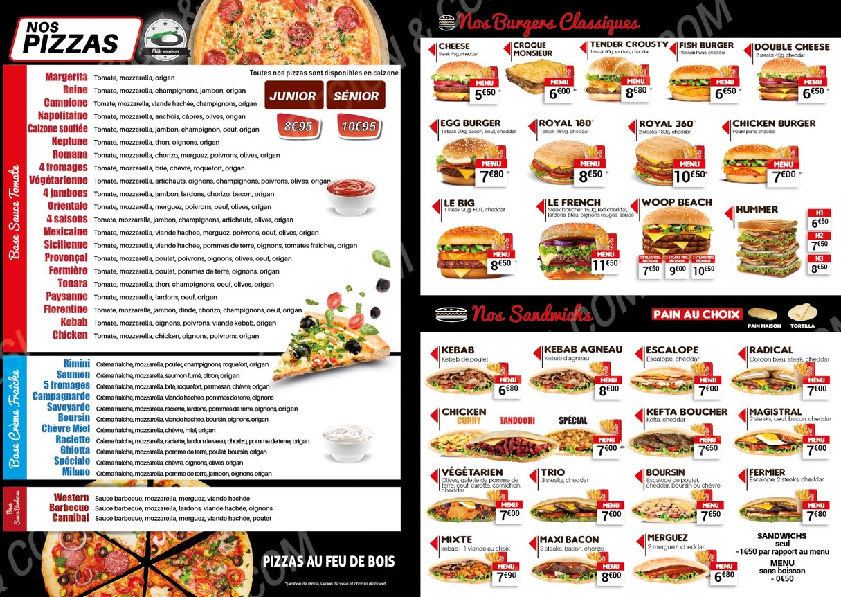 Restaurant Les 3 Atlas menu 2