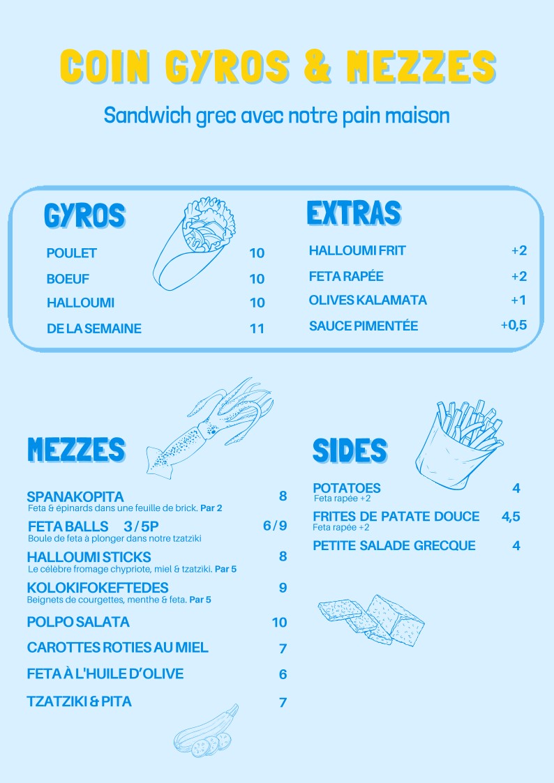 KALI | Restaurant grec menu 2