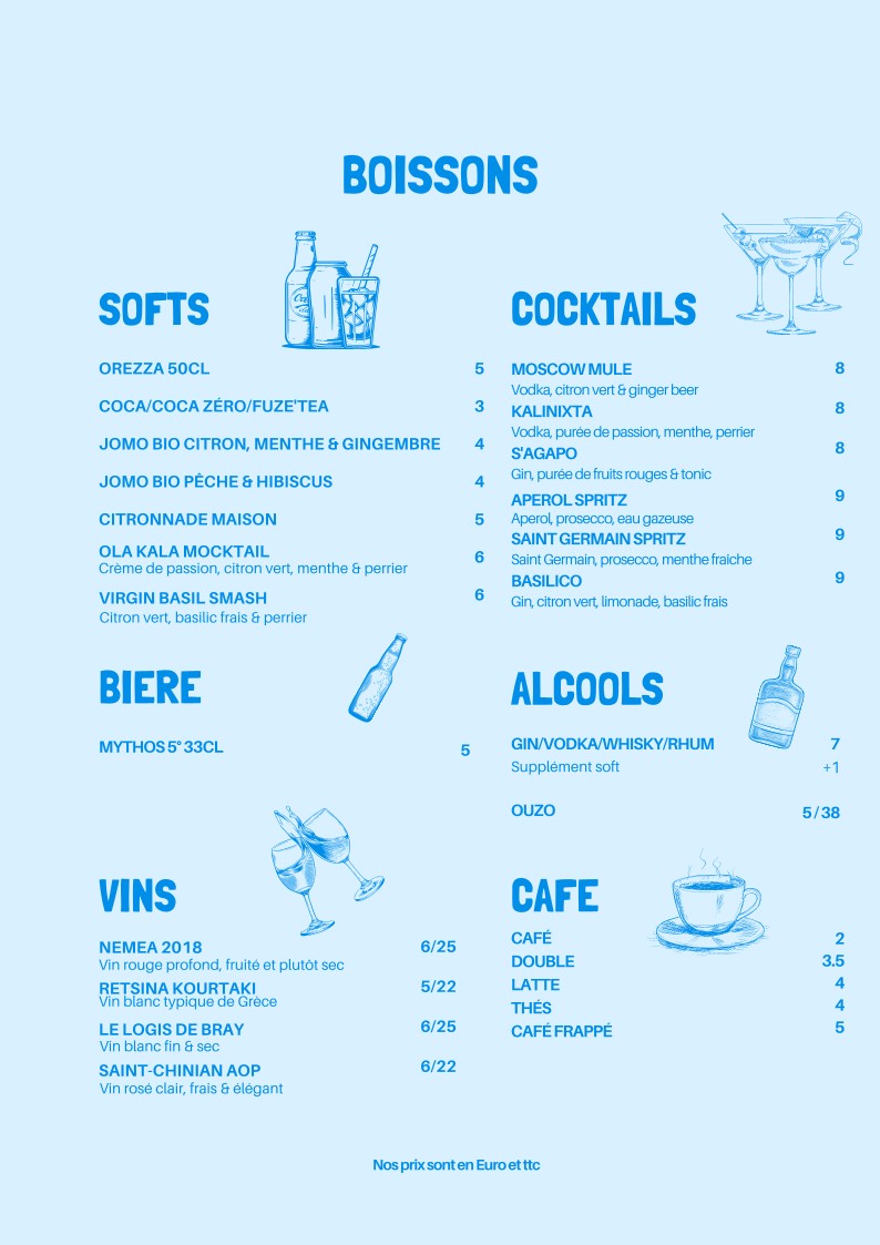 KALI | Restaurant grec menu 4
