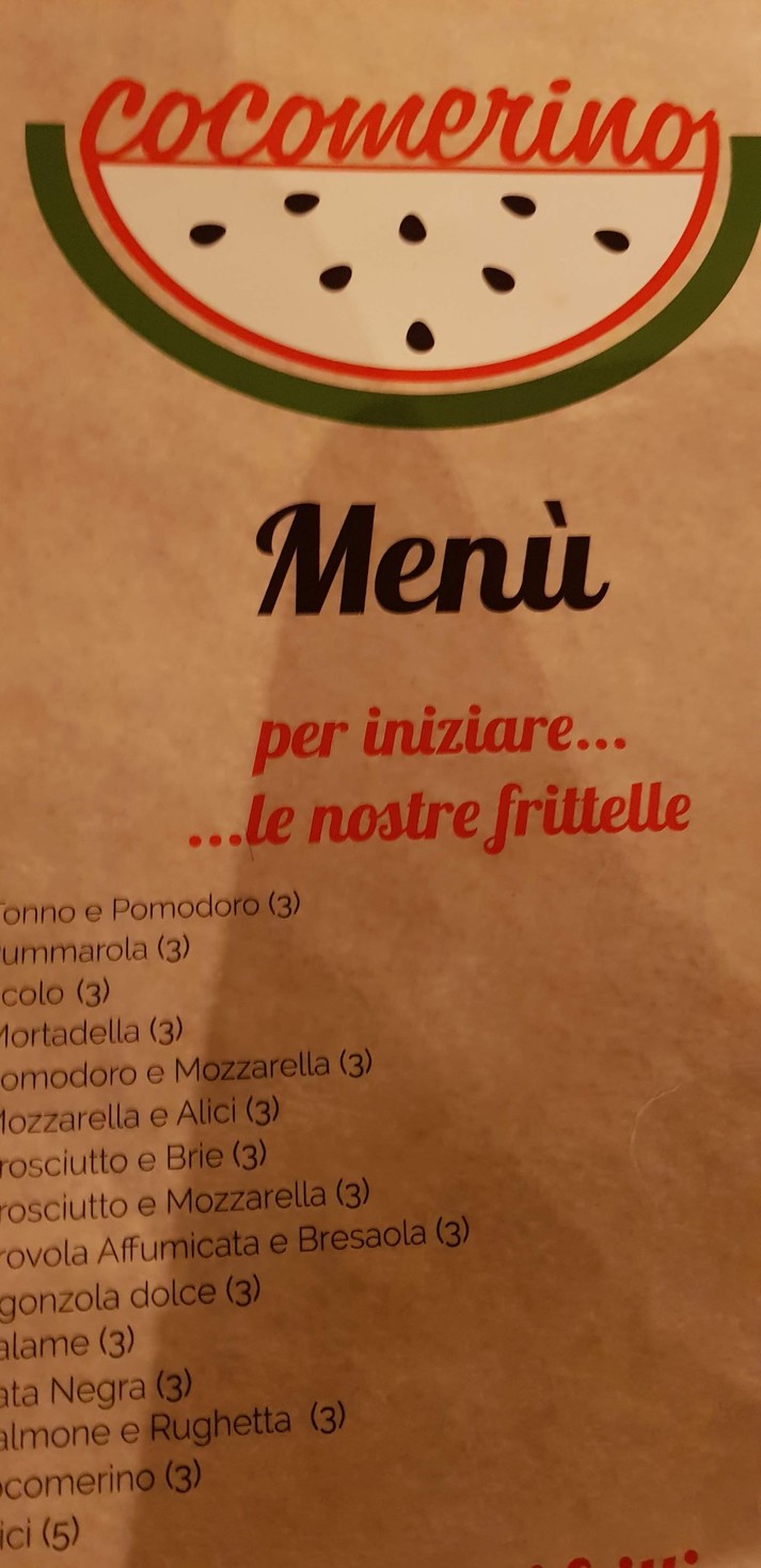 Cocomerino menu 1