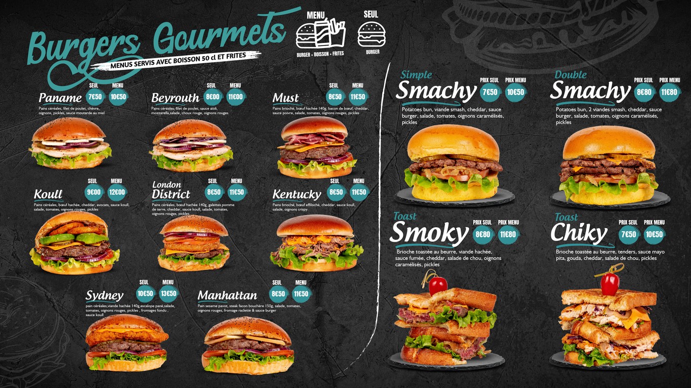 Sandwicherie Le Koull menu 1