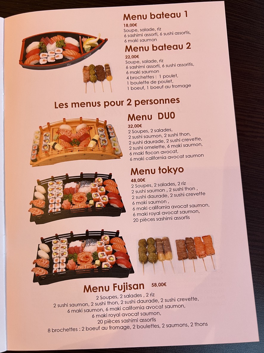 Dream Sushi Scheffer menu 4