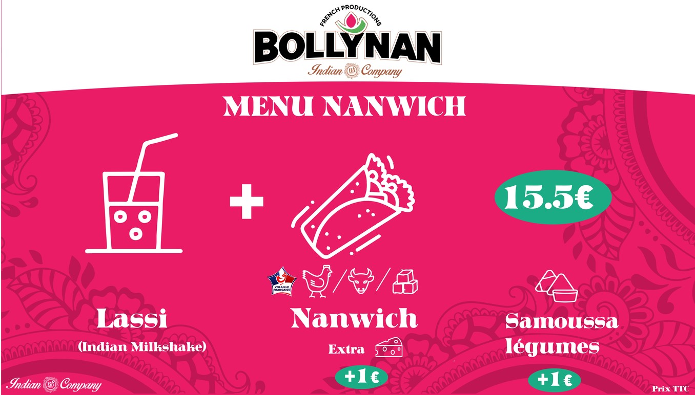 Bollynan streetfood indienne - La Villette menu 2