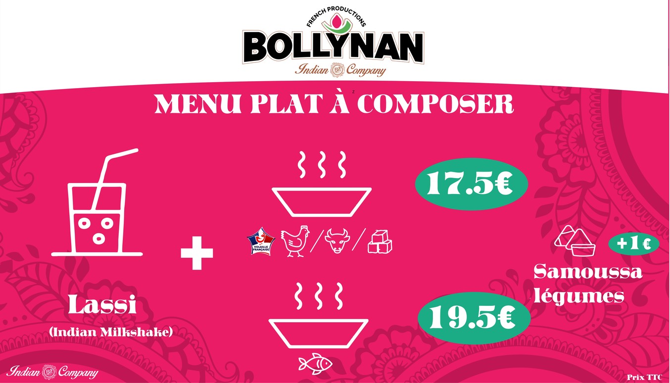 Bollynan streetfood indienne - La Villette menu 3