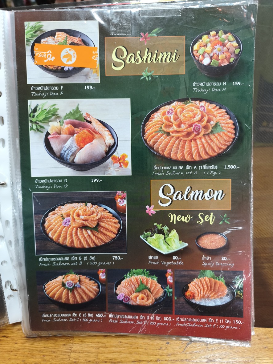 Sushi Wang Lang Branch Prannok (Orathai Sushi) menu 2