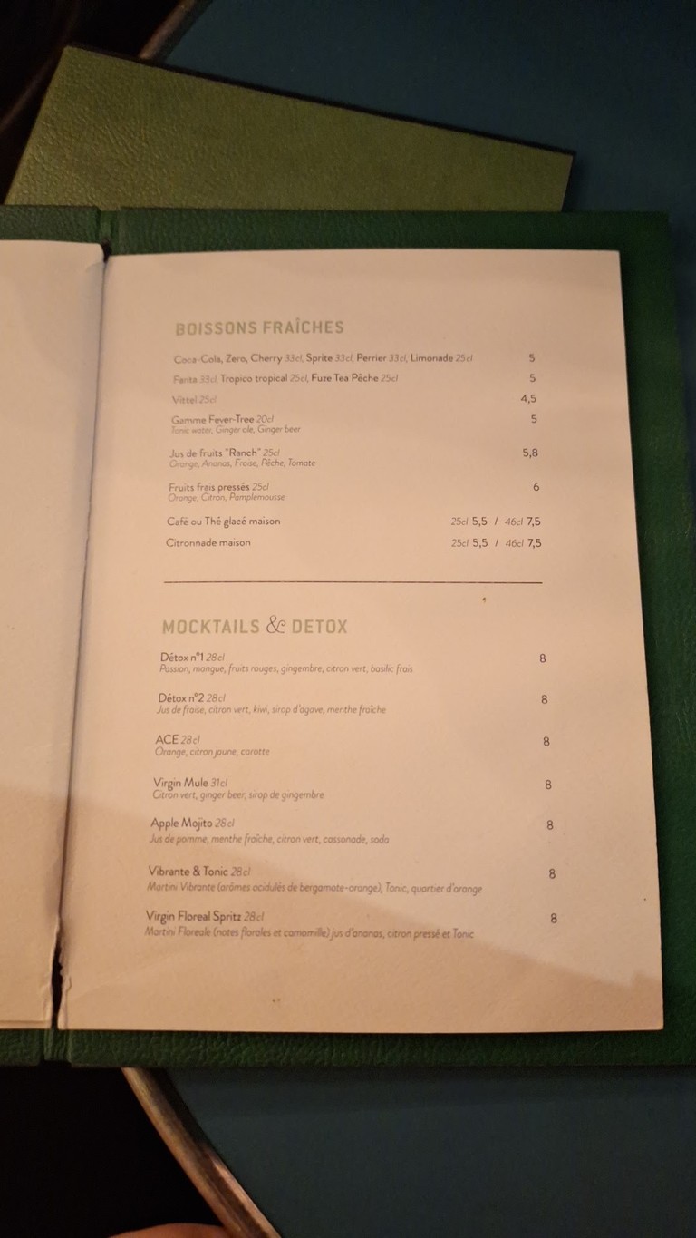 Le Gambetta menu 2