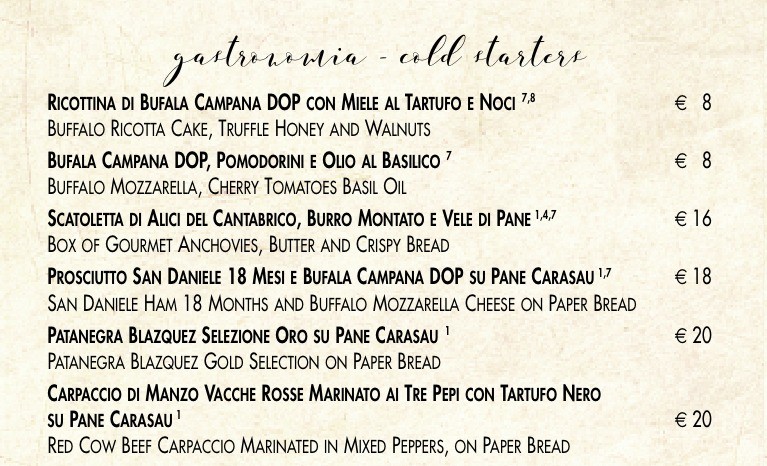 MiVà menu 1