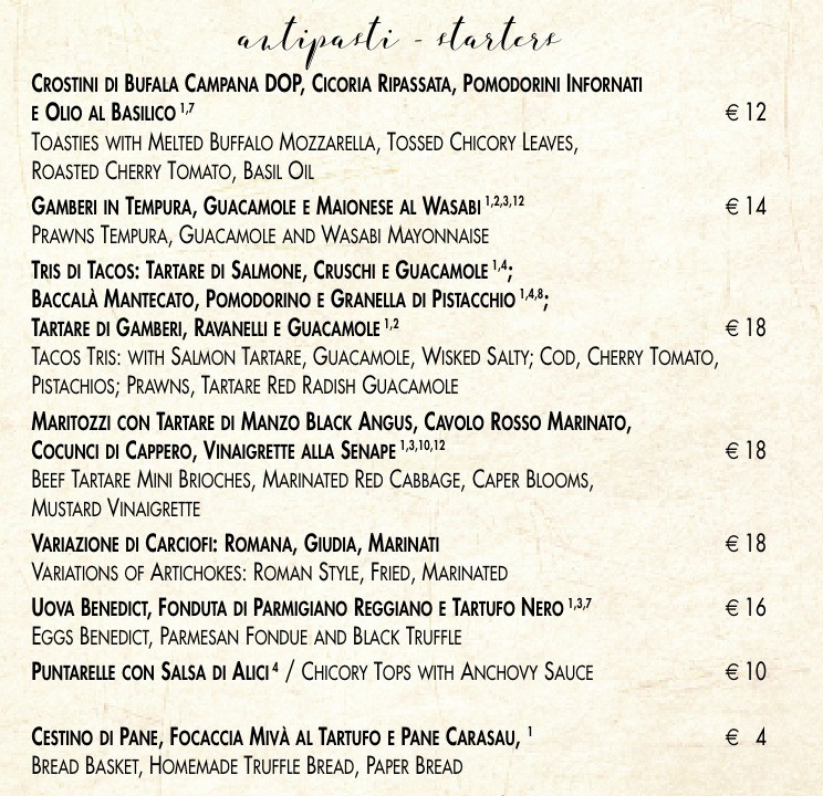 MiVà menu 2