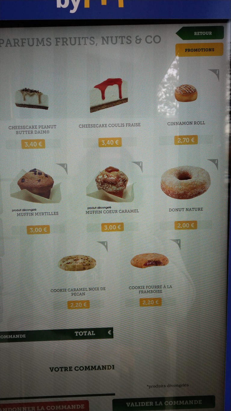 McDonald's menu 3