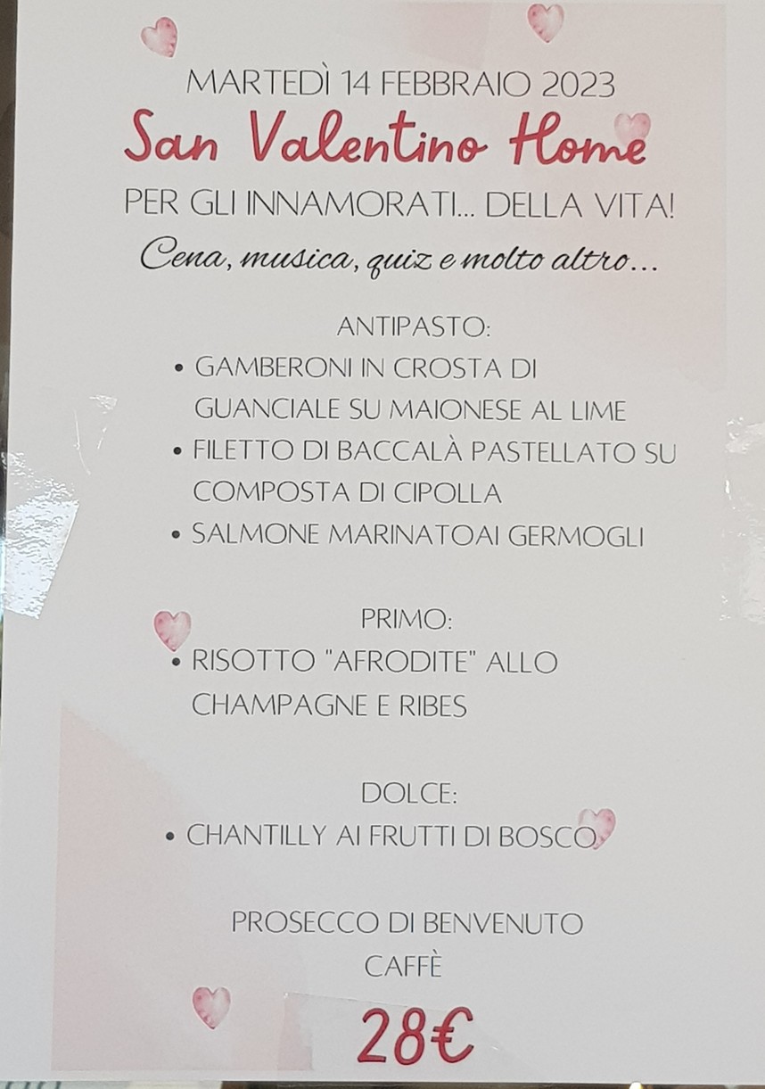 Home food & coffee menu 1